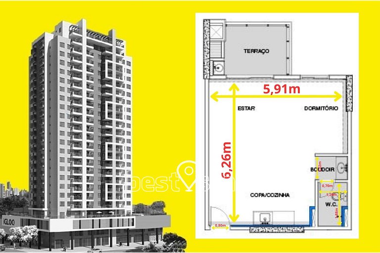 i126B- Varanda Gourmet e Garagem