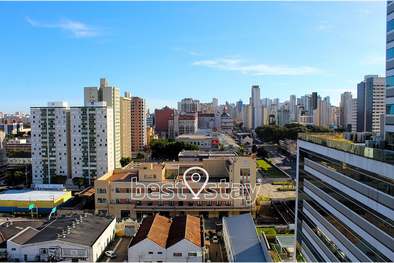 sa1511 - Central, varanda e linda vista da cidade